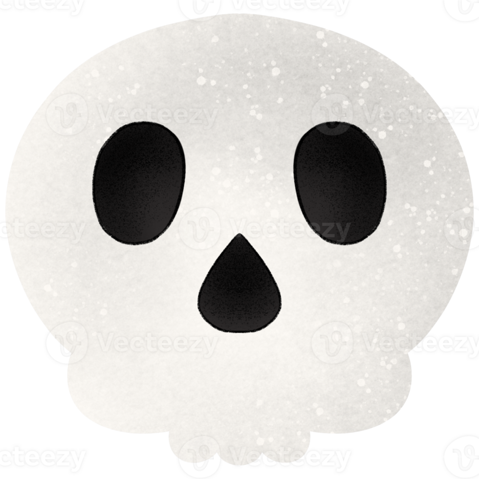 Halloween white skull png