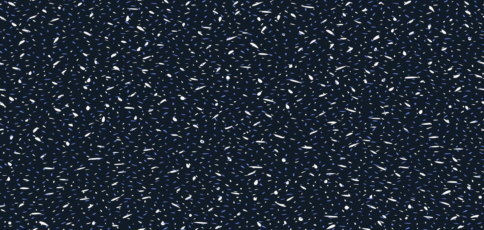 Minimalist abstract tiny spotted seamless pattern. Black and white background with dots, drops, spots, circles, snowflakes. hand drawn simple forms ornament texture vector