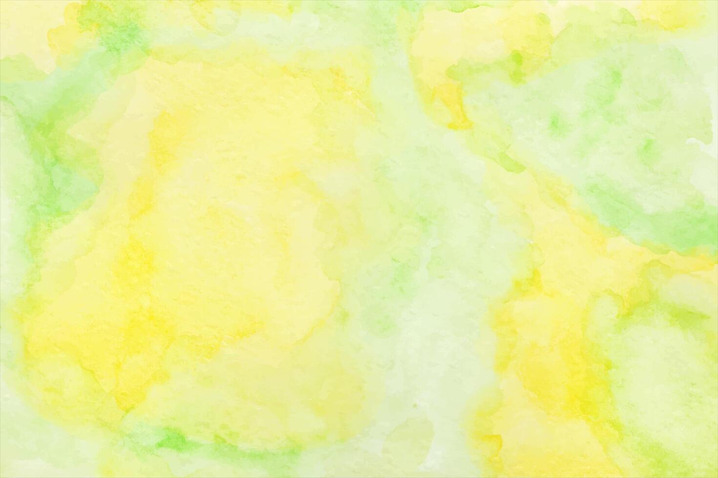 Abstract green yellow watercolor texture isolated on white background. vector