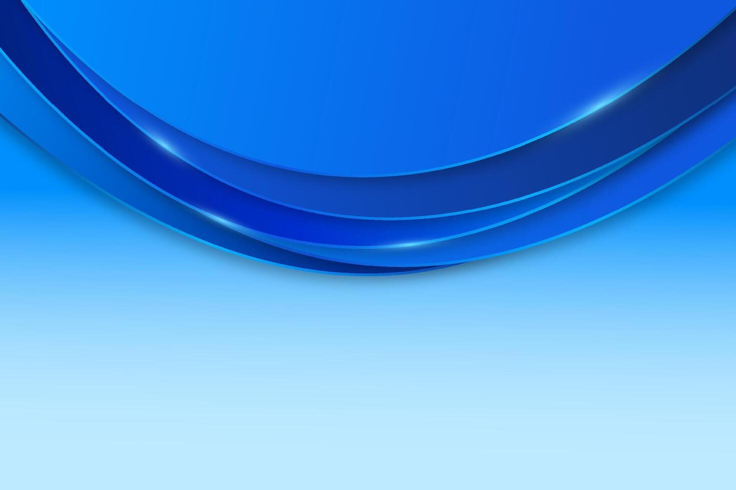 Gradient blue abstract background. Business background with blue circle design on top border vector