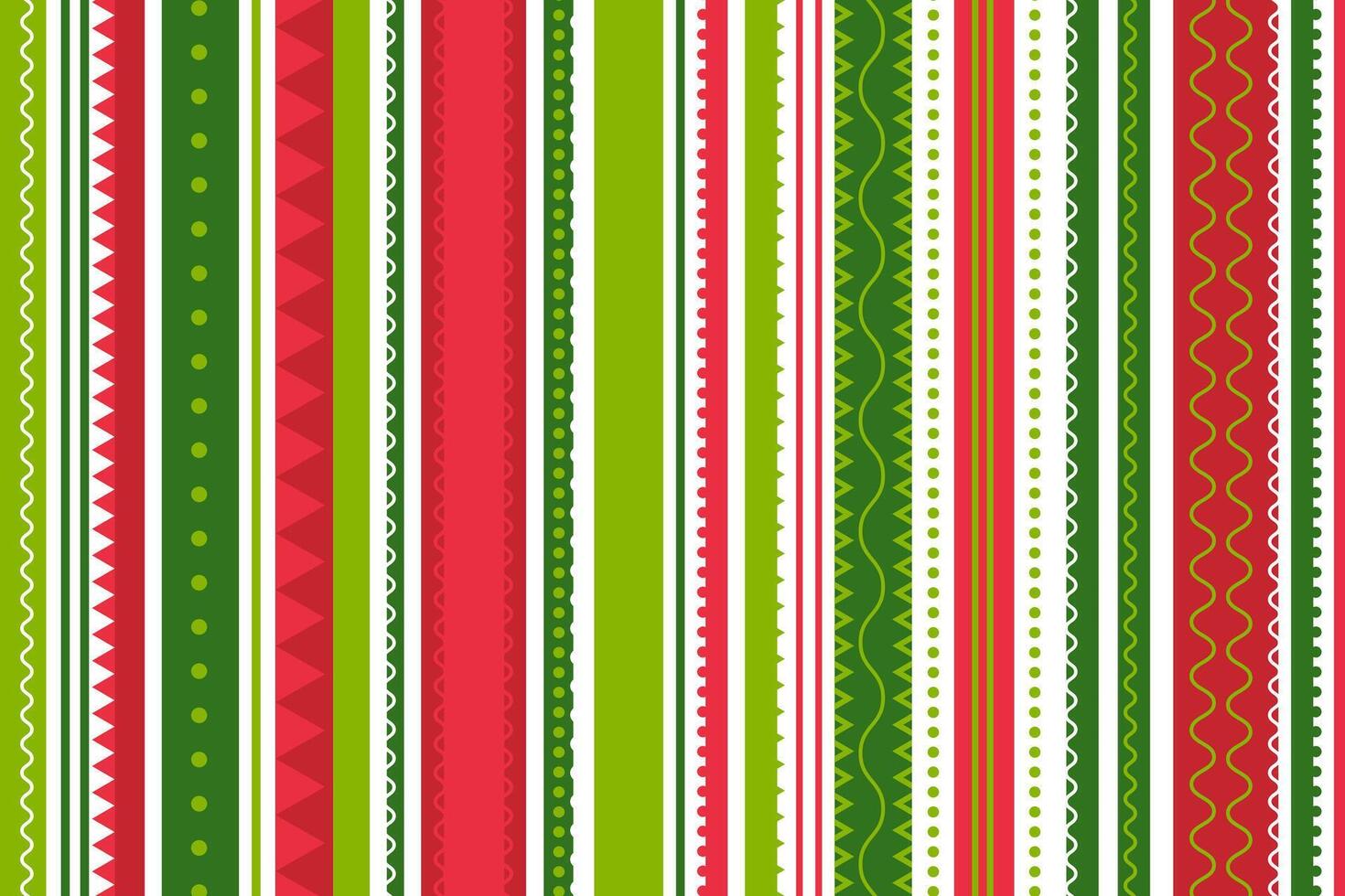 Candy cane background red and green vertical stripes background vector