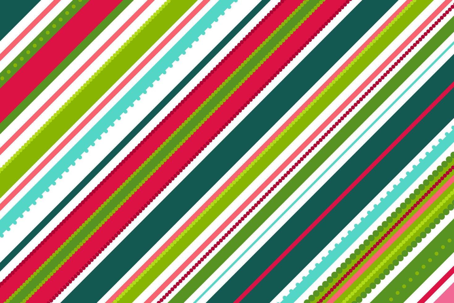 Candy cane background. Red, blue and green diagonal stripes background vector