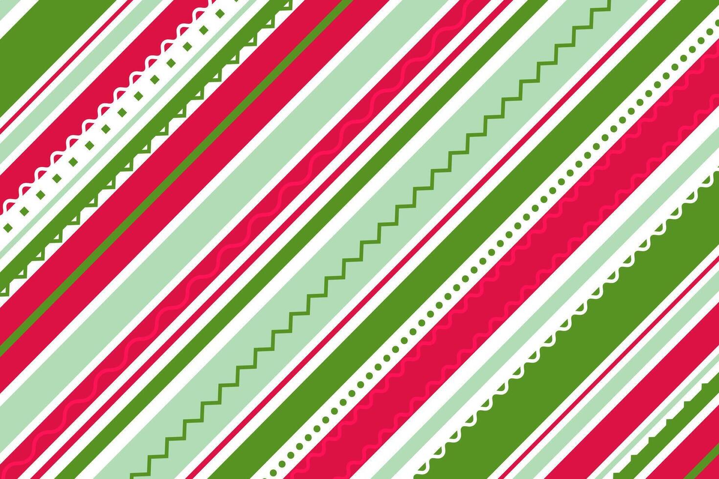Candy cane background. Red and green diagonal stripes background vector