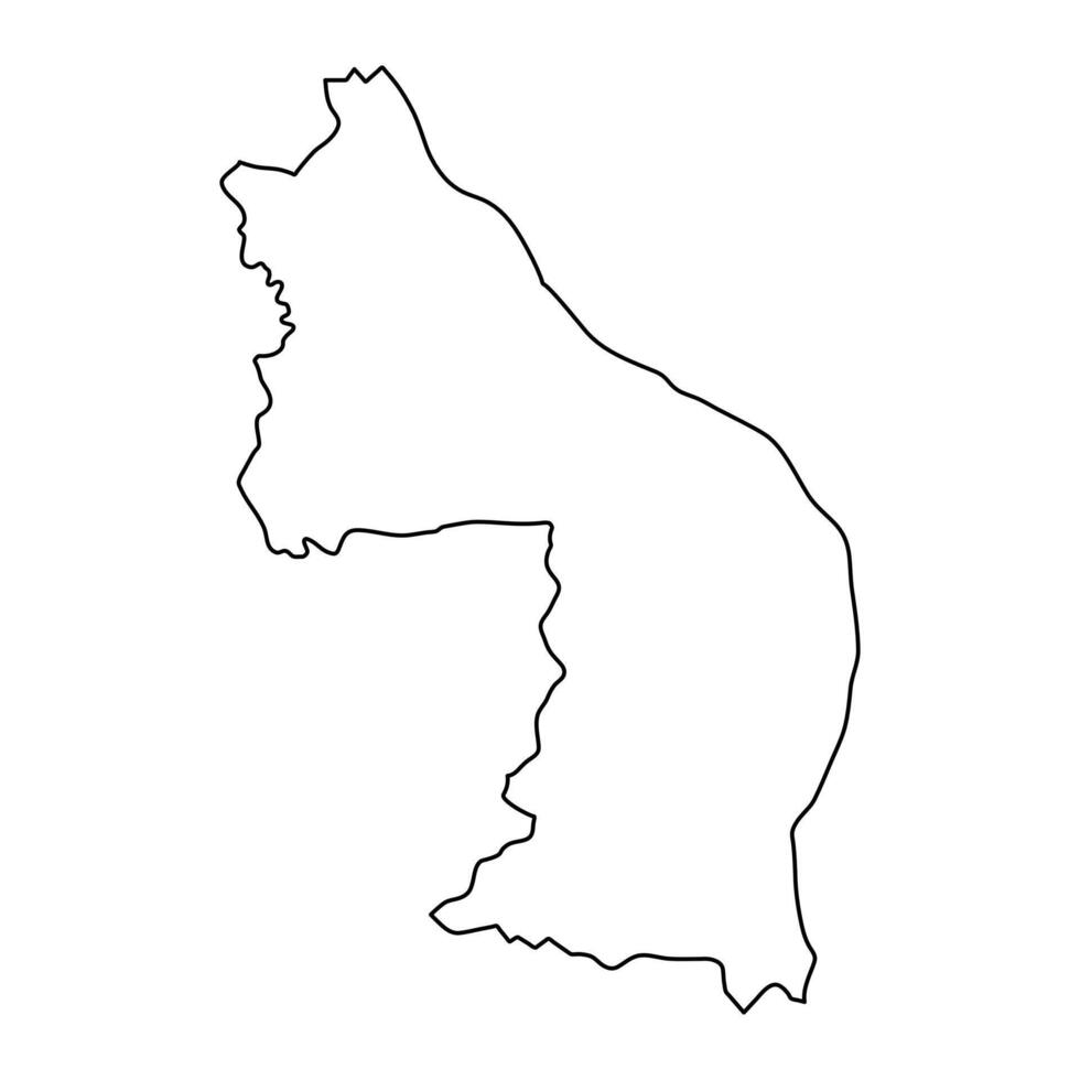 Nakhon Phanom province map, administrative division of Thailand. illustration. vector