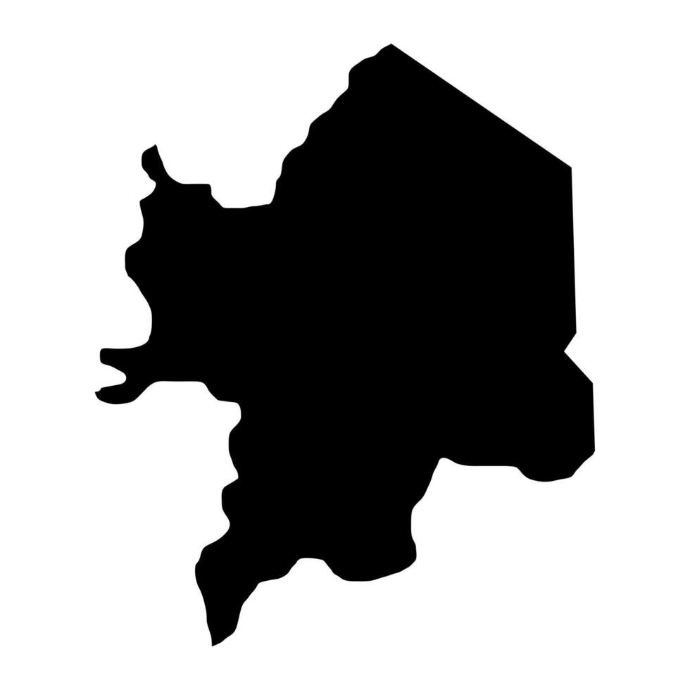 Kara Region map, administrative division of Togo. illustration. vector