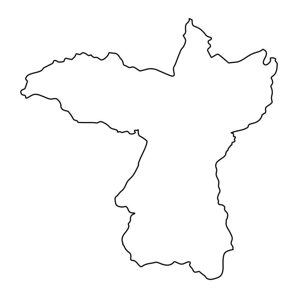 Khon Kaen province map, administrative division of Thailand. illustration. vector