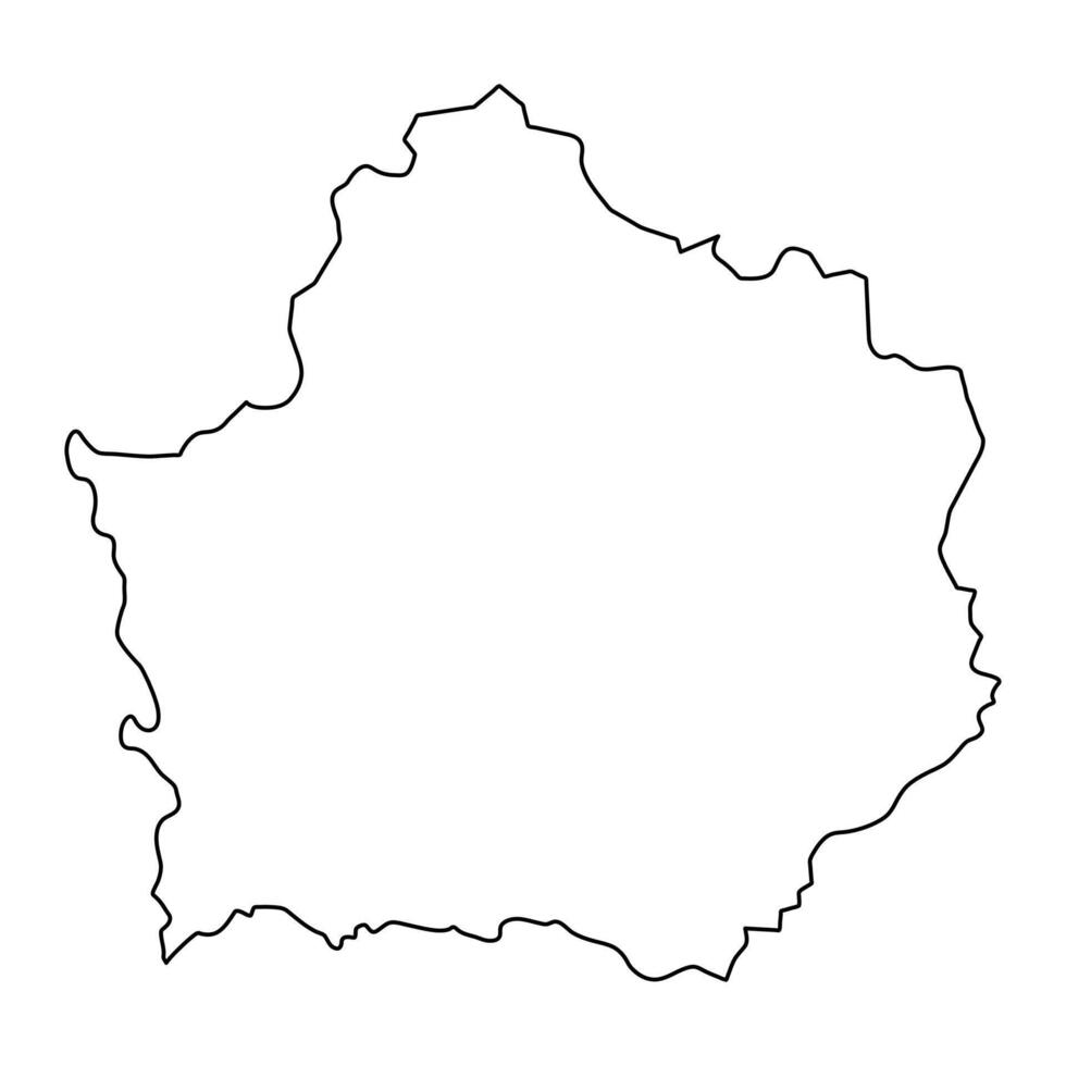 Kamphaeng Phet province map, administrative division of Thailand. illustration. vector