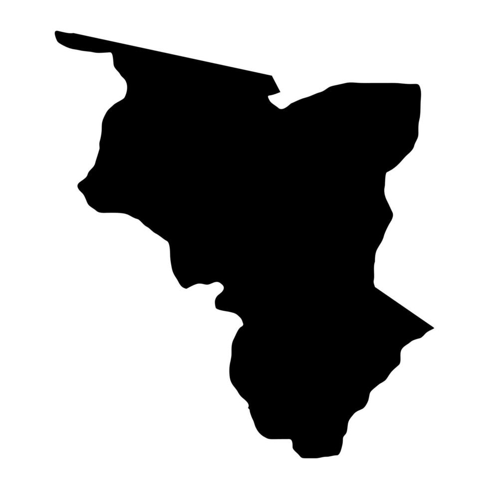 Savanes Region map, administrative division of Togo. illustration. vector