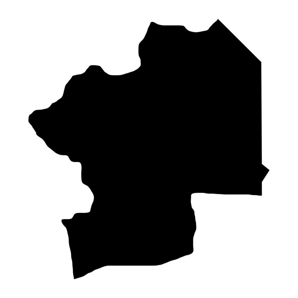 Centrale Region map, administrative division of Togo. illustration. vector