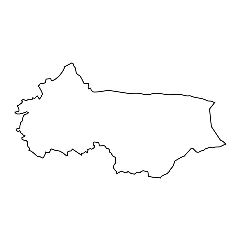 Sanghar district map, administrative division of Pakistan. illustration. vector