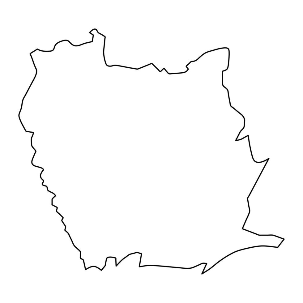 Phichit province map, administrative division of Thailand. illustration. vector