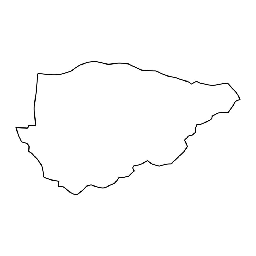 Shikarpur district map, administrative division of Pakistan. illustration. vector