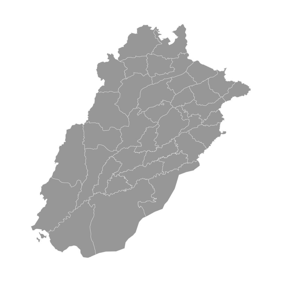 Punjab map with districts. illustration. 49994824 Vector Art at Vecteezy