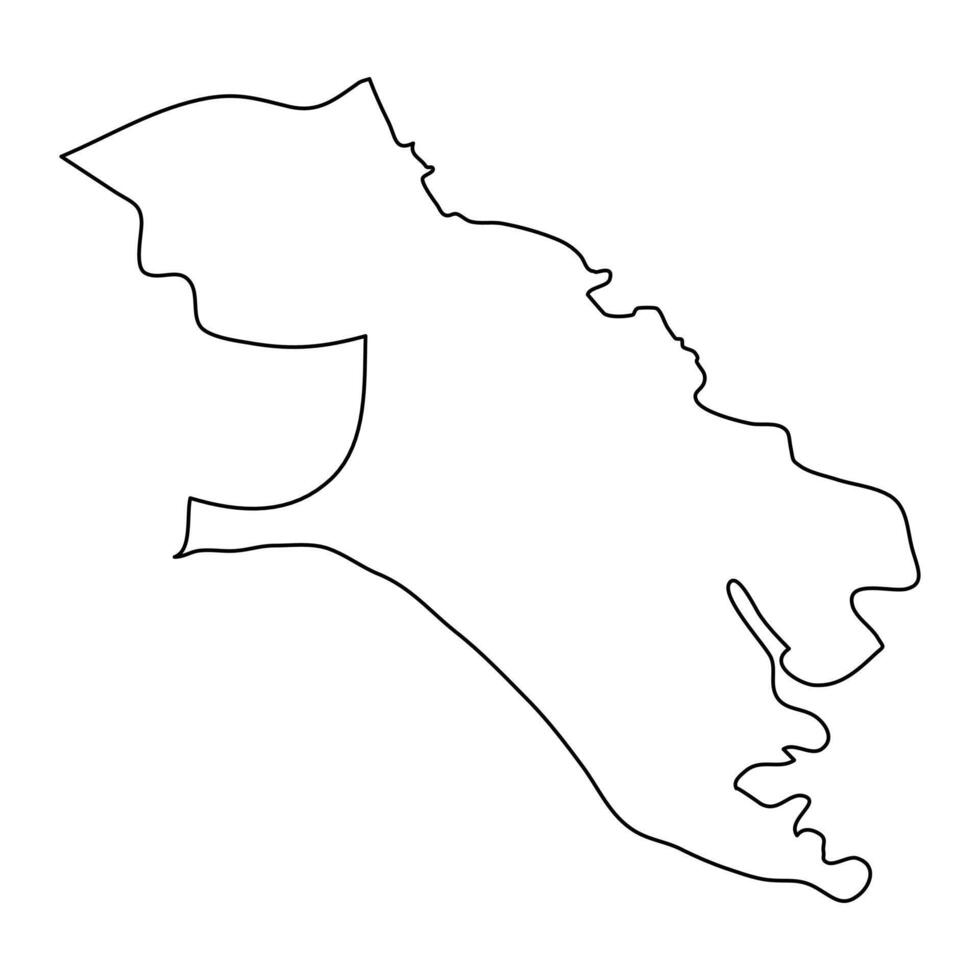 Karachi district map, administrative division of Pakistan. illustration. vector