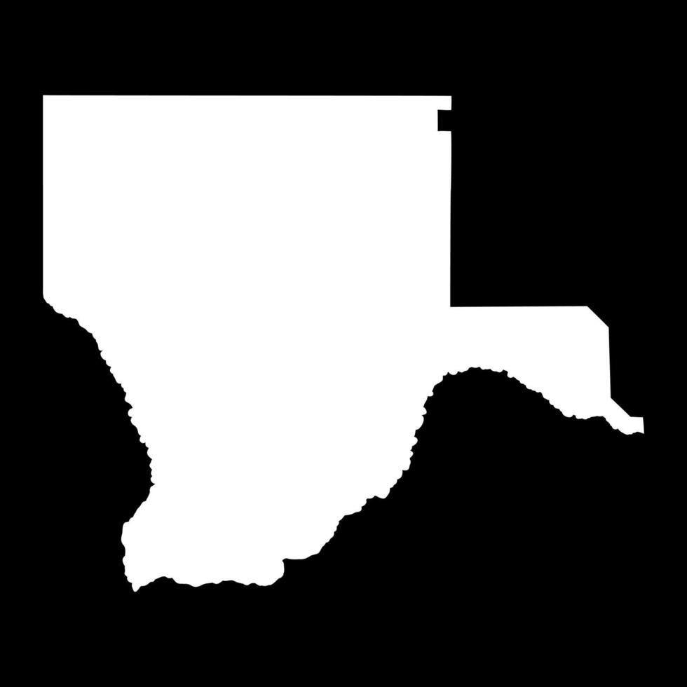Kgalagadi district map, administrative division of Botswana. vector