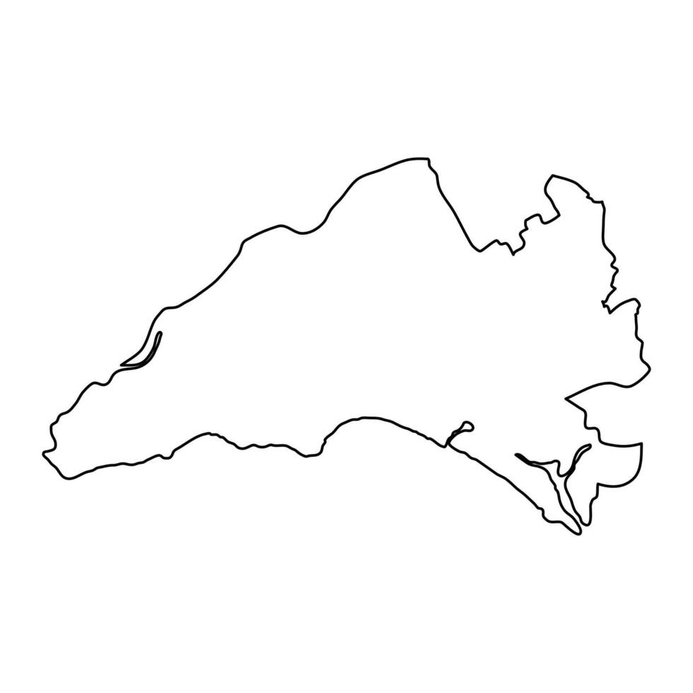 Keamari district map, administrative division of Pakistan. illustration. vector
