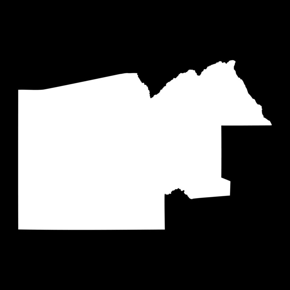 North West district map, administrative division of Botswana. vector
