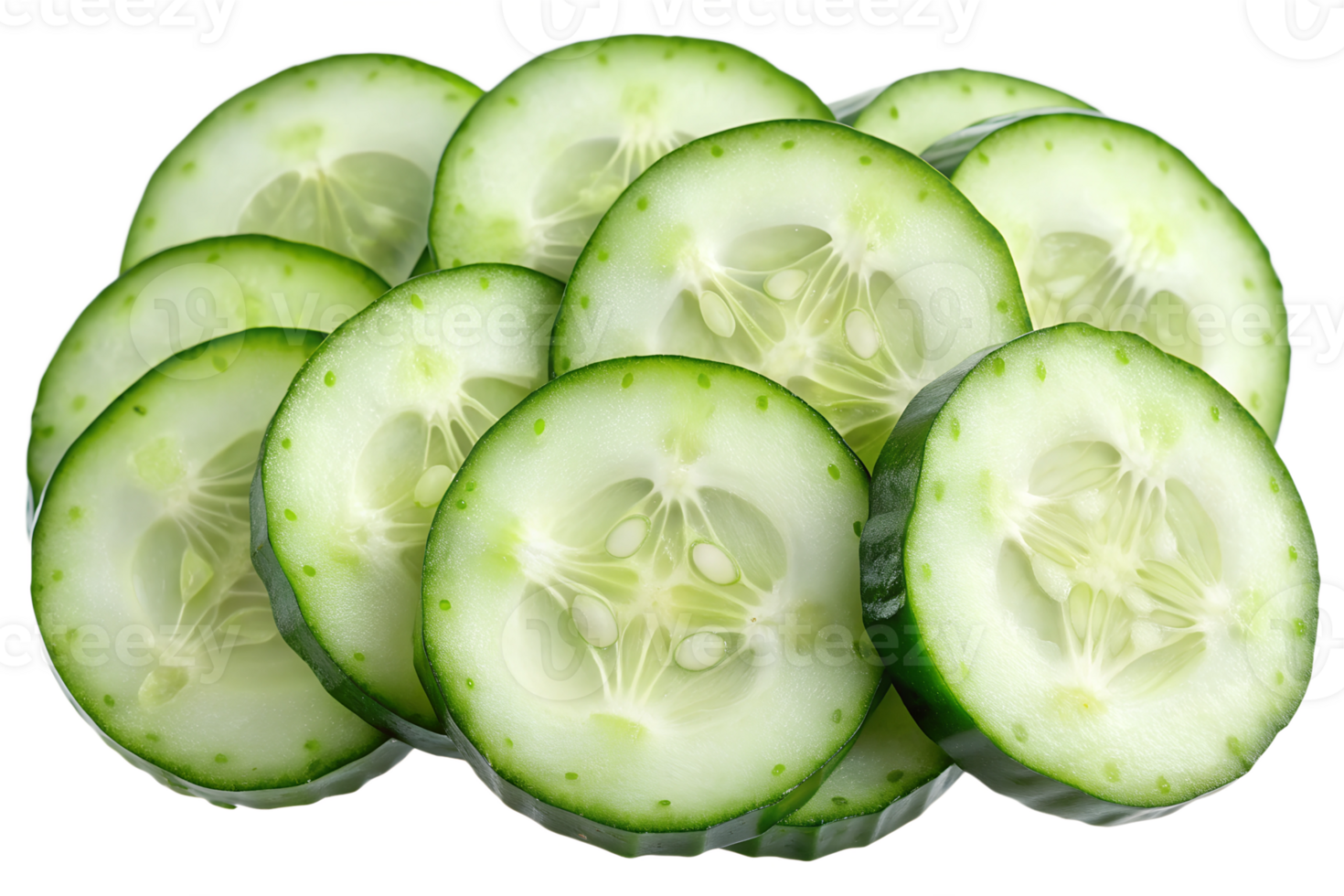 Fresh Cucumber Slices png