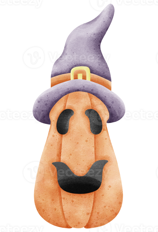 Ghost pumpkin witch png