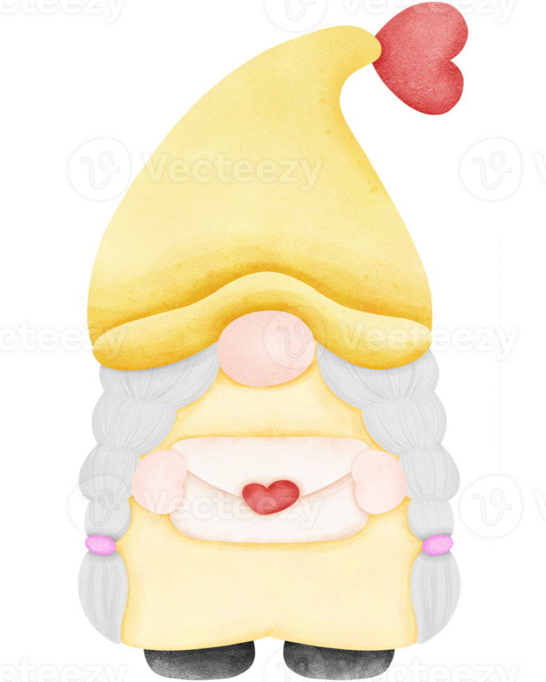 Gnome and letter png