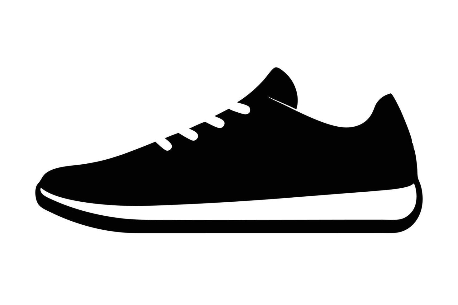 sneaker creative silhouette illustration vector