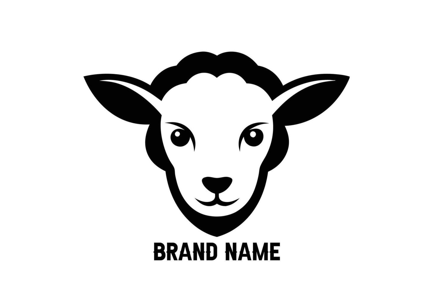 Lamb logo icon illustration vector