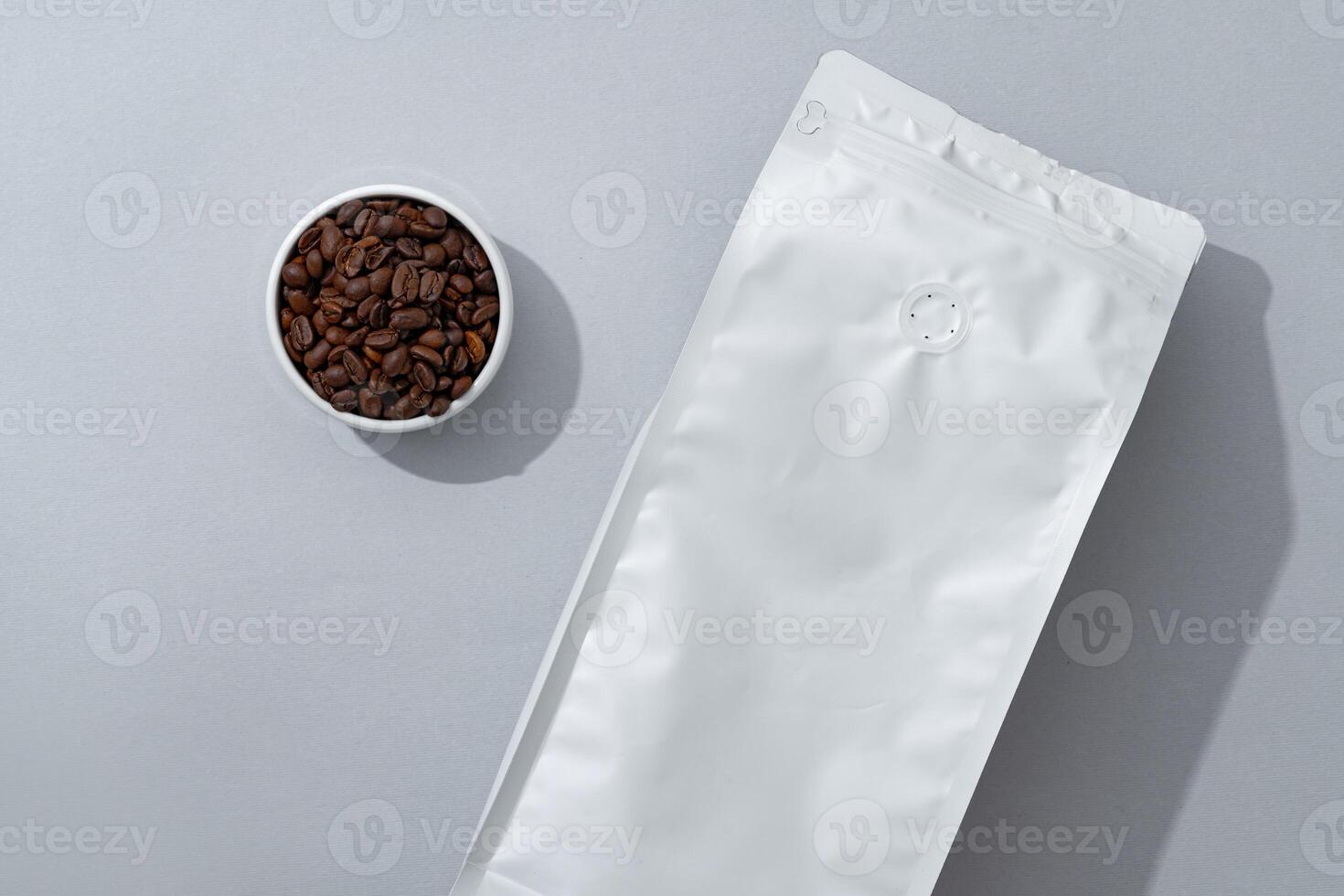 Coffee identity branding mockup set top view flat lay photo