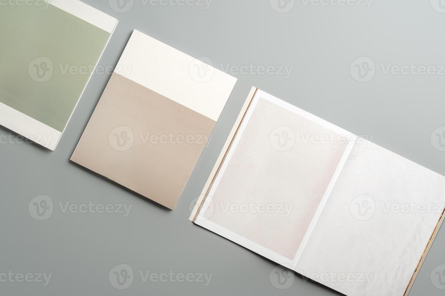 Collection of Color Swatches Displayed on Gray Surface During Interior Design Project photo