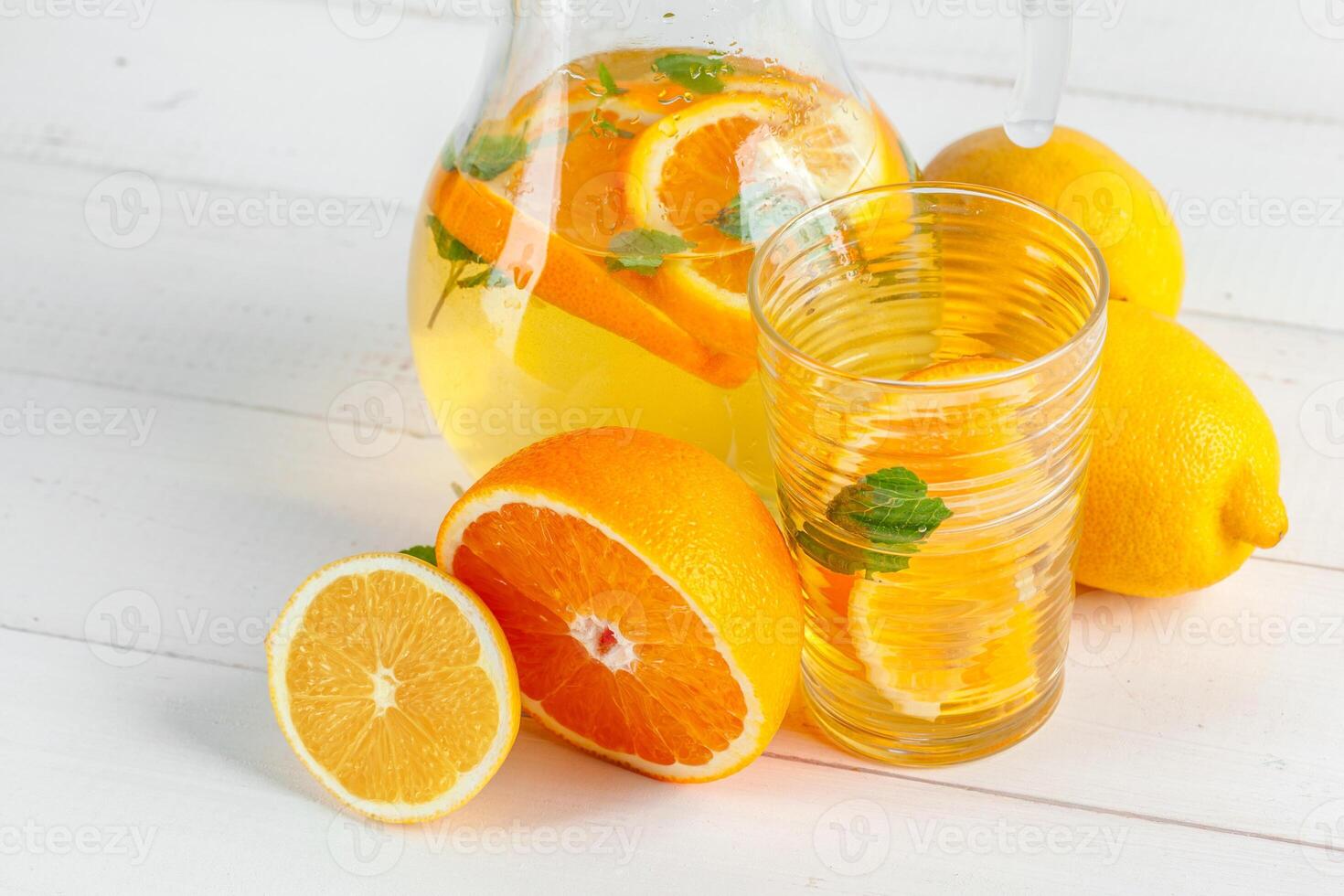 Citrus lemonade,summer drink. photo