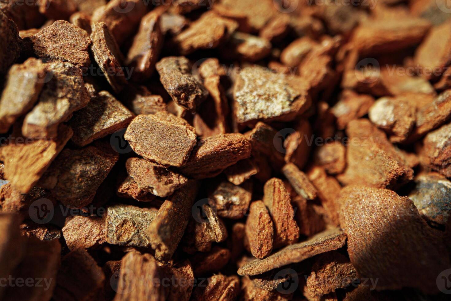 Pile of dry spices macro shot for background photo
