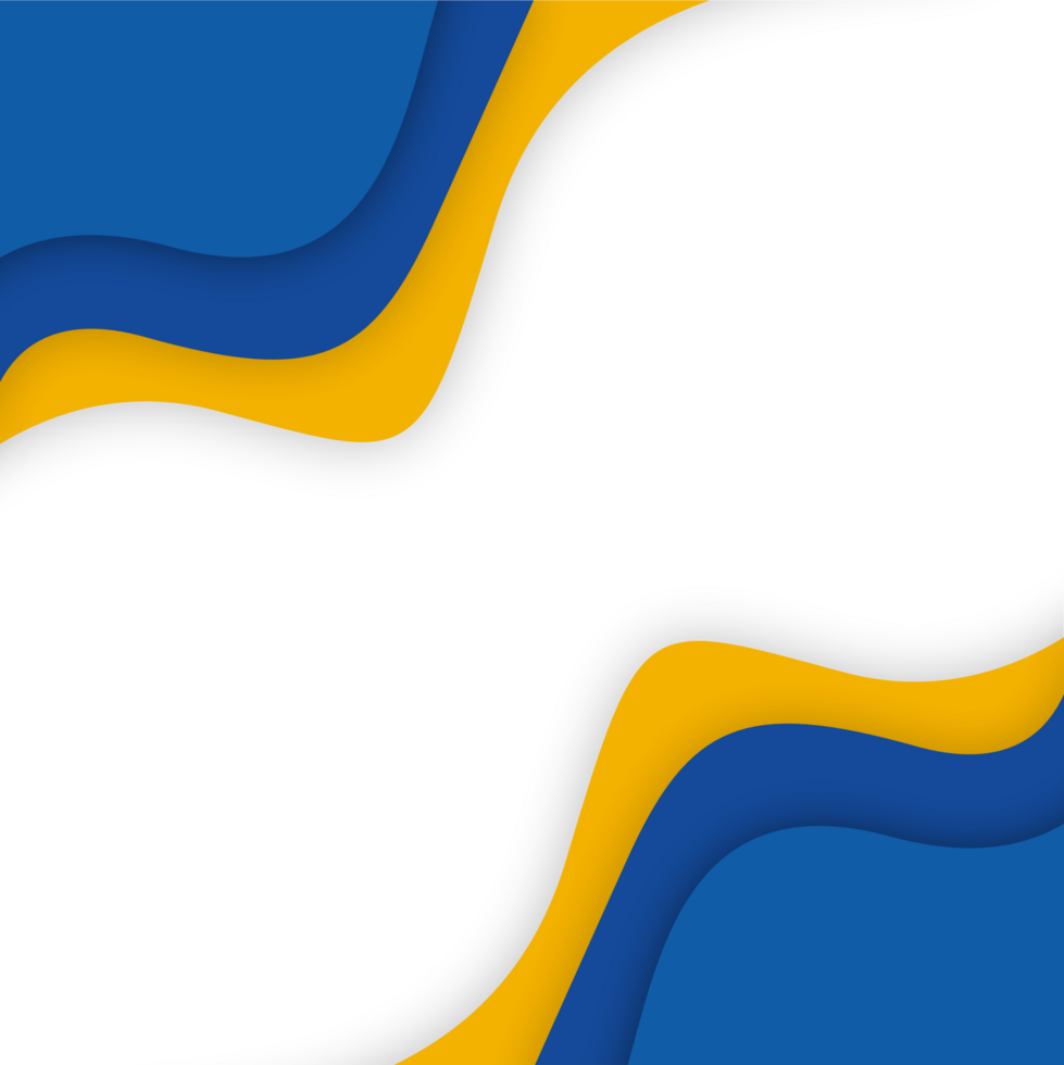 blue yellow template wavy png