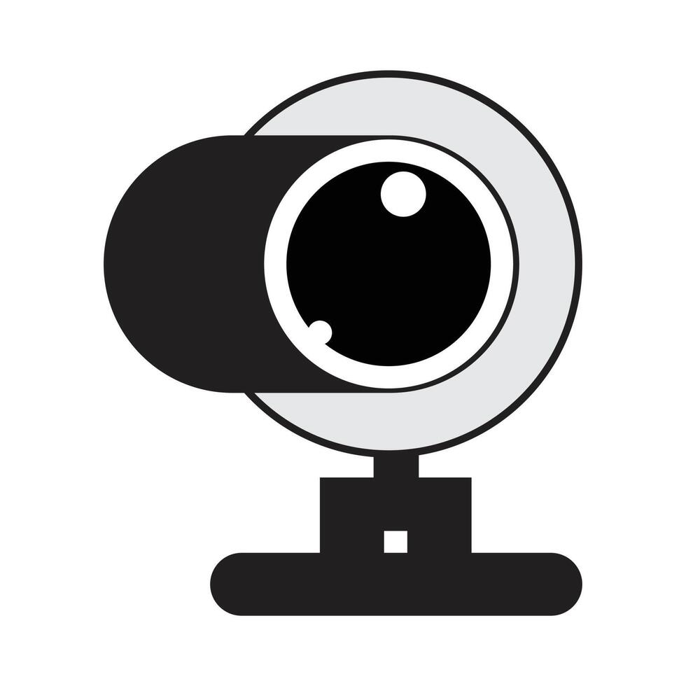 Webcam icon on white background vector