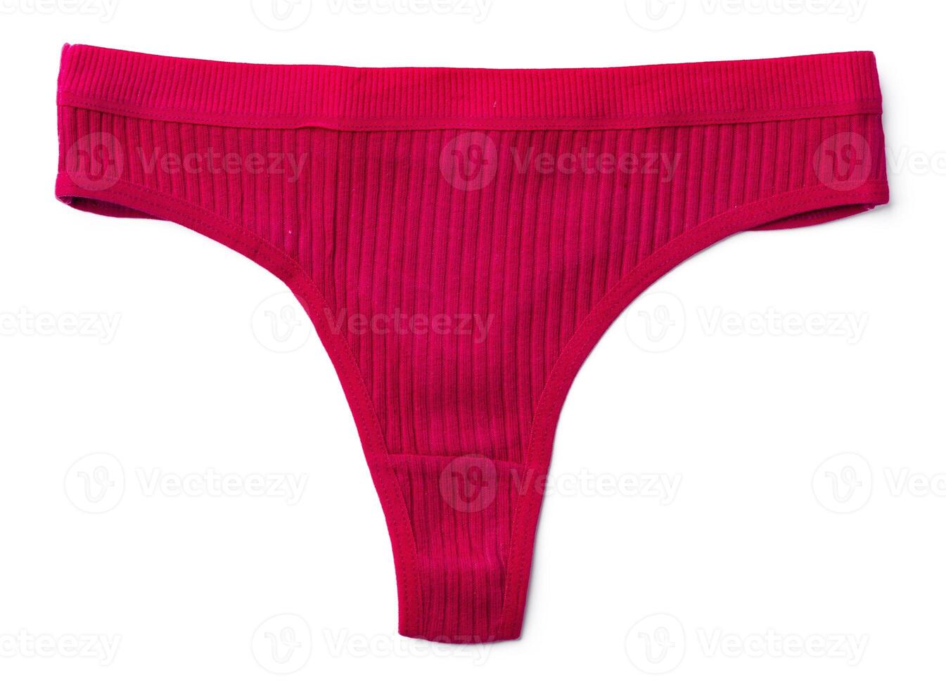 String female panties isolated on white background. photo