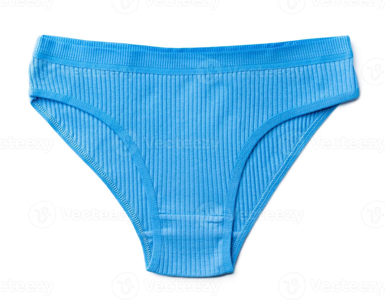 Classic women's cotton panties isolated on white background photo