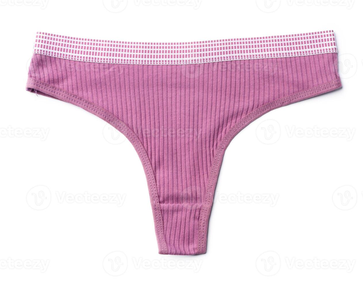 String female panties isolated on white background. photo