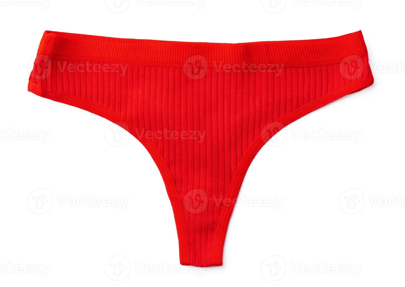 String female panties isolated on white background. photo