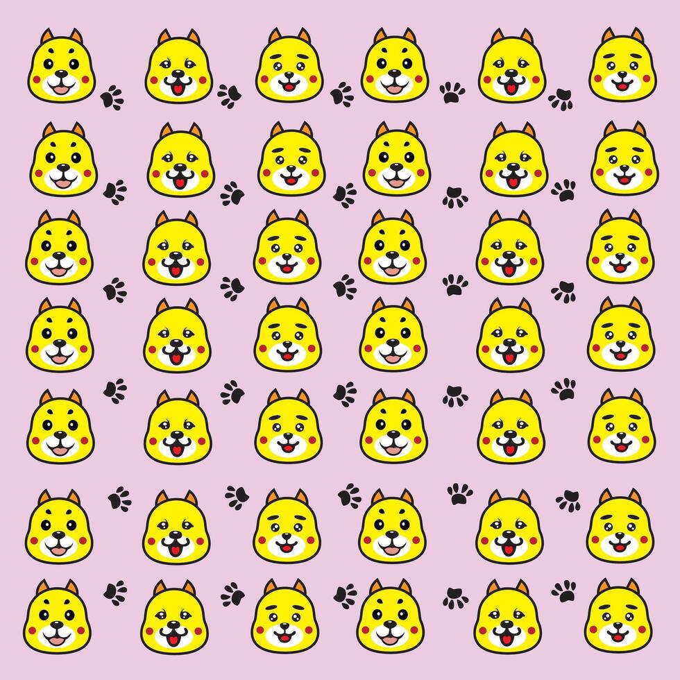 Dogs in a Row vector