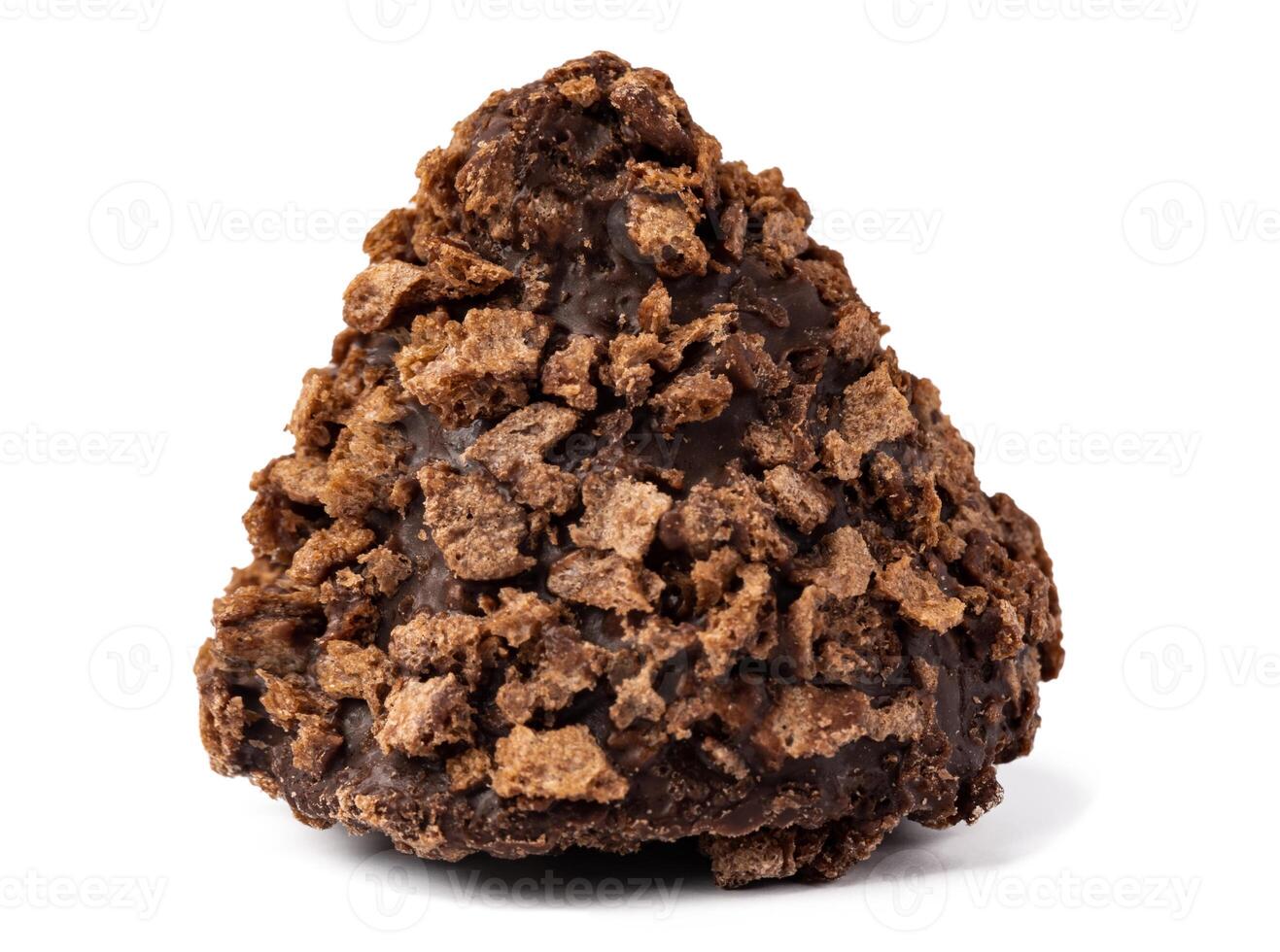 Chocolate Belgian candy isolated on white background photo