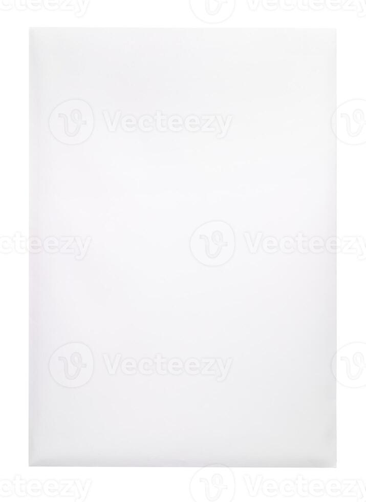 White envelope C4 isolated background. top view photo