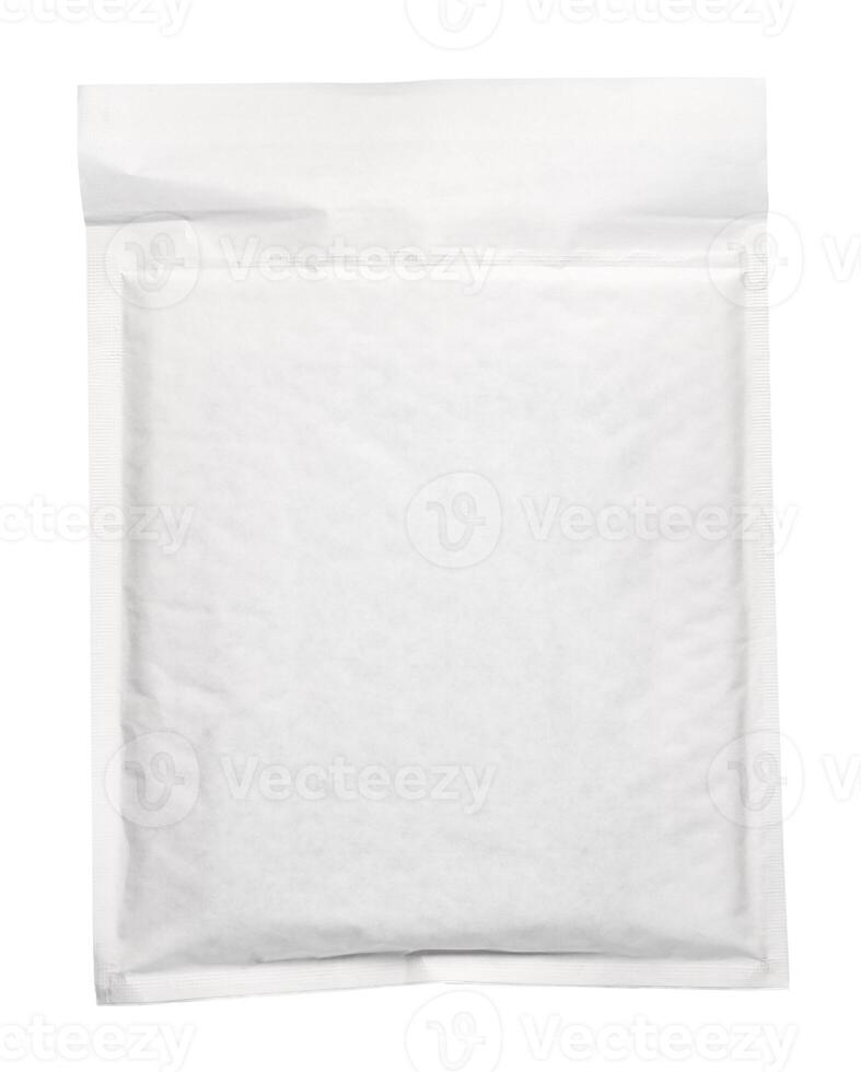 White envelope C4 isolated background. top view photo
