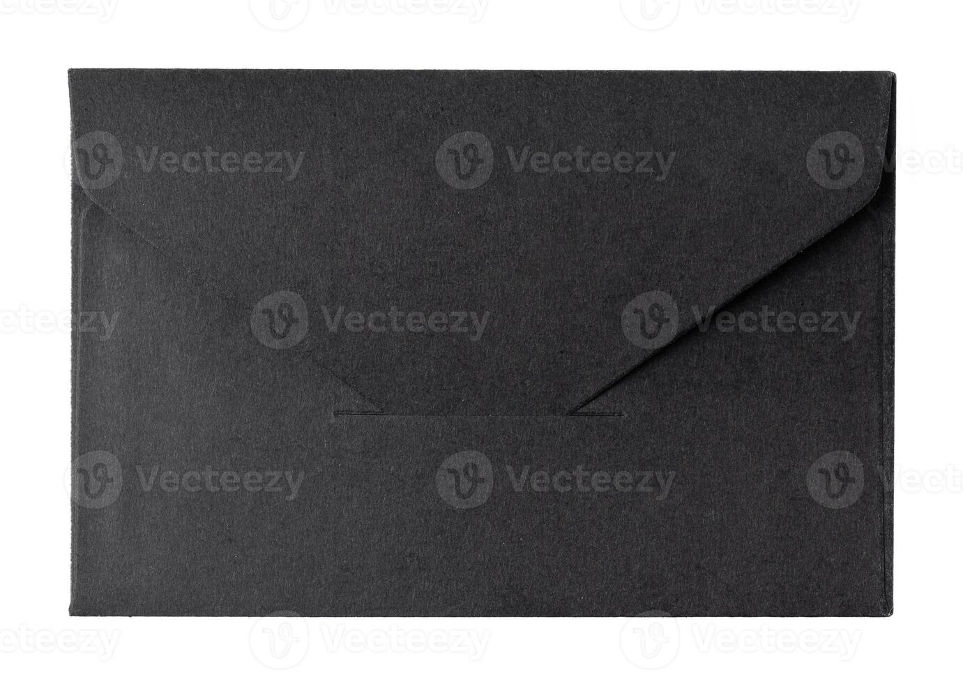 Black Envelope isolated on a white background photo