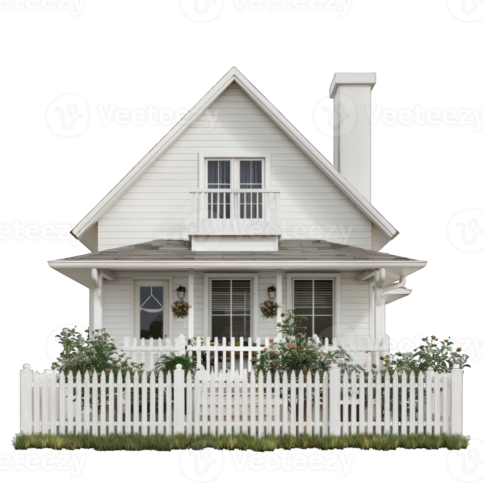 beautiful modern house transparent background png