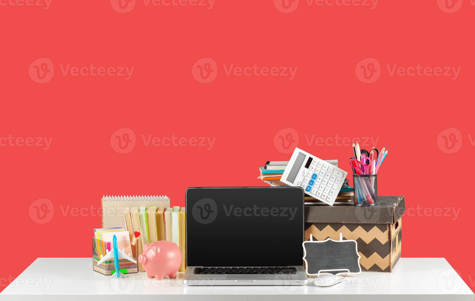 Modern creative workspace. photo