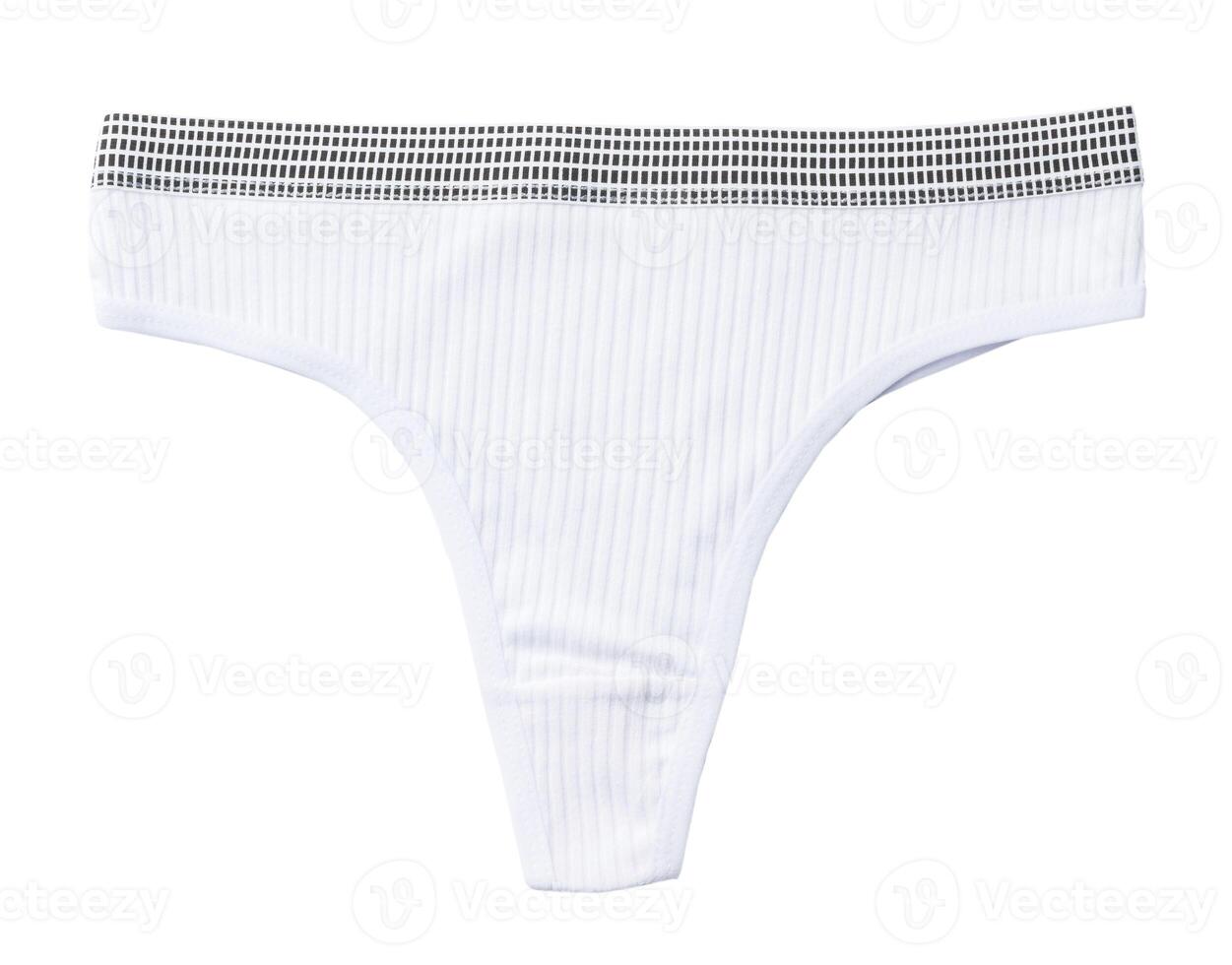 String female panties isolated on white background. photo