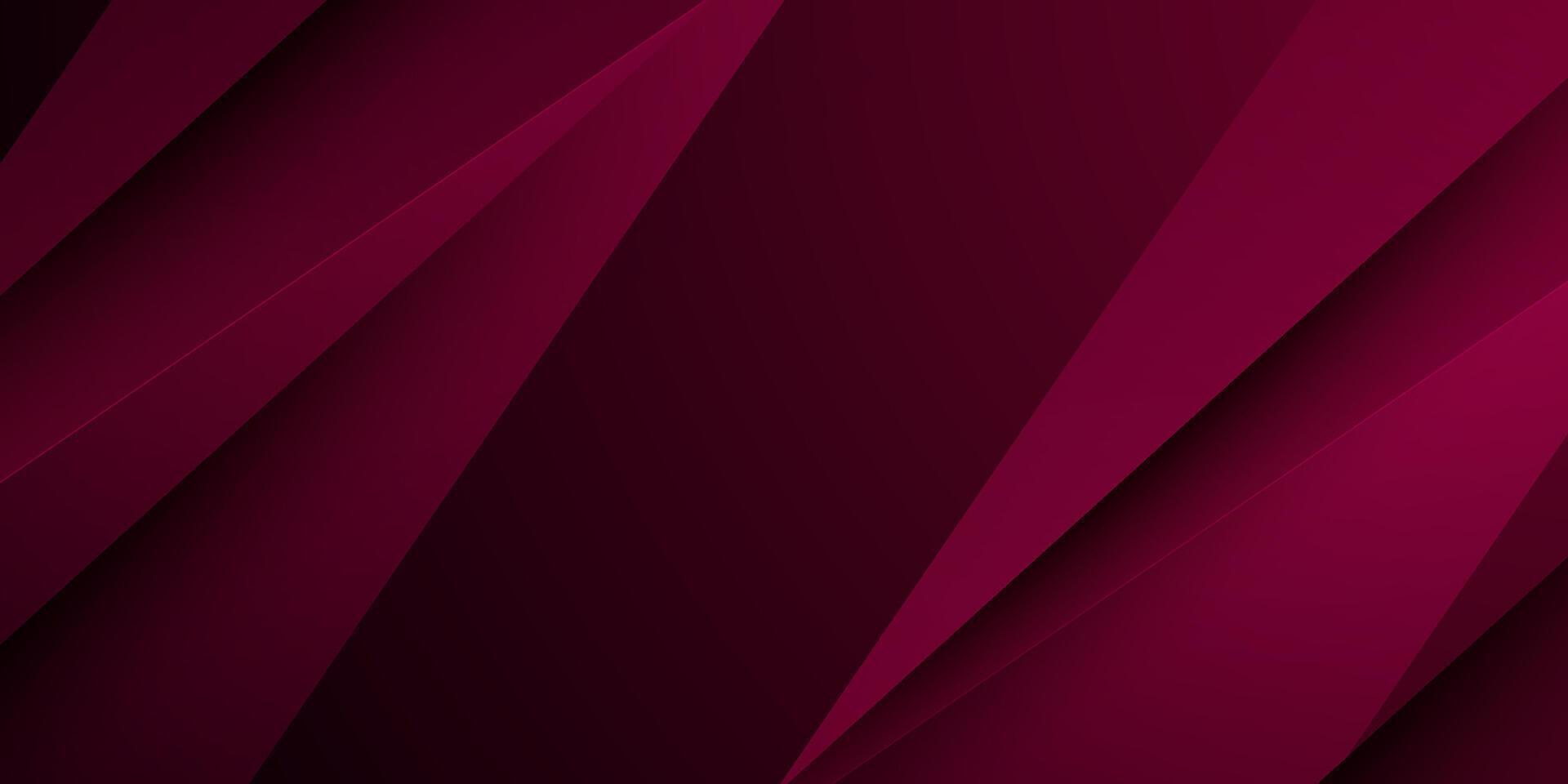 Abstract dark red background. Triangle on dark color geometric design. Modern overlap papercut futuristic background illustration. vector