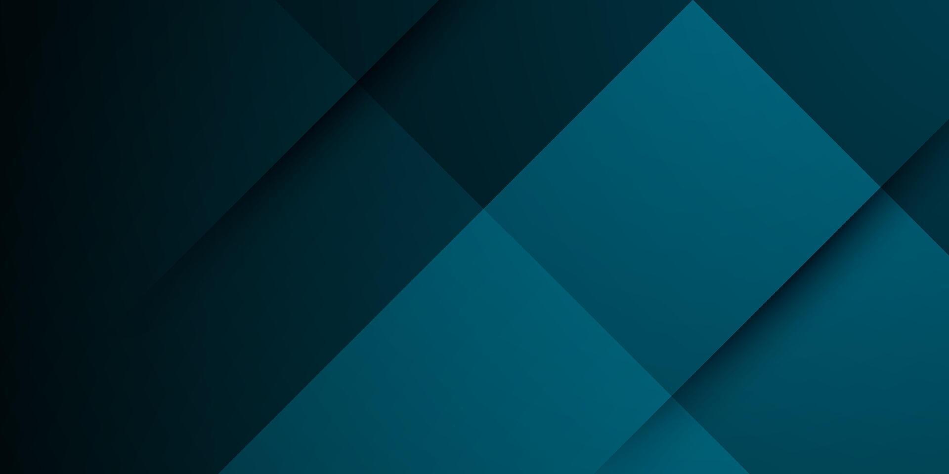 Abstract futuristic design dark background with green overlap square geometric 3D pattern. Cool pattern design with simple style background. vector