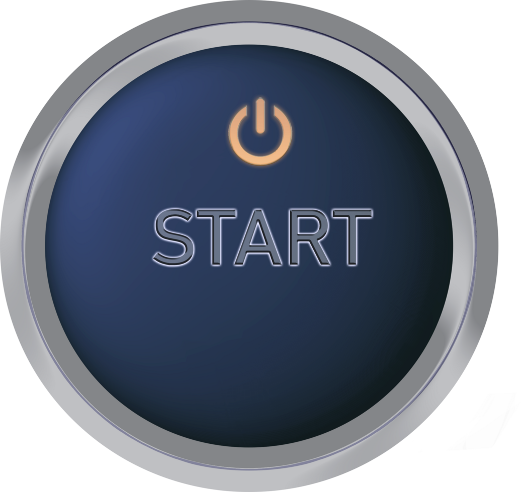 Start Button Blue png