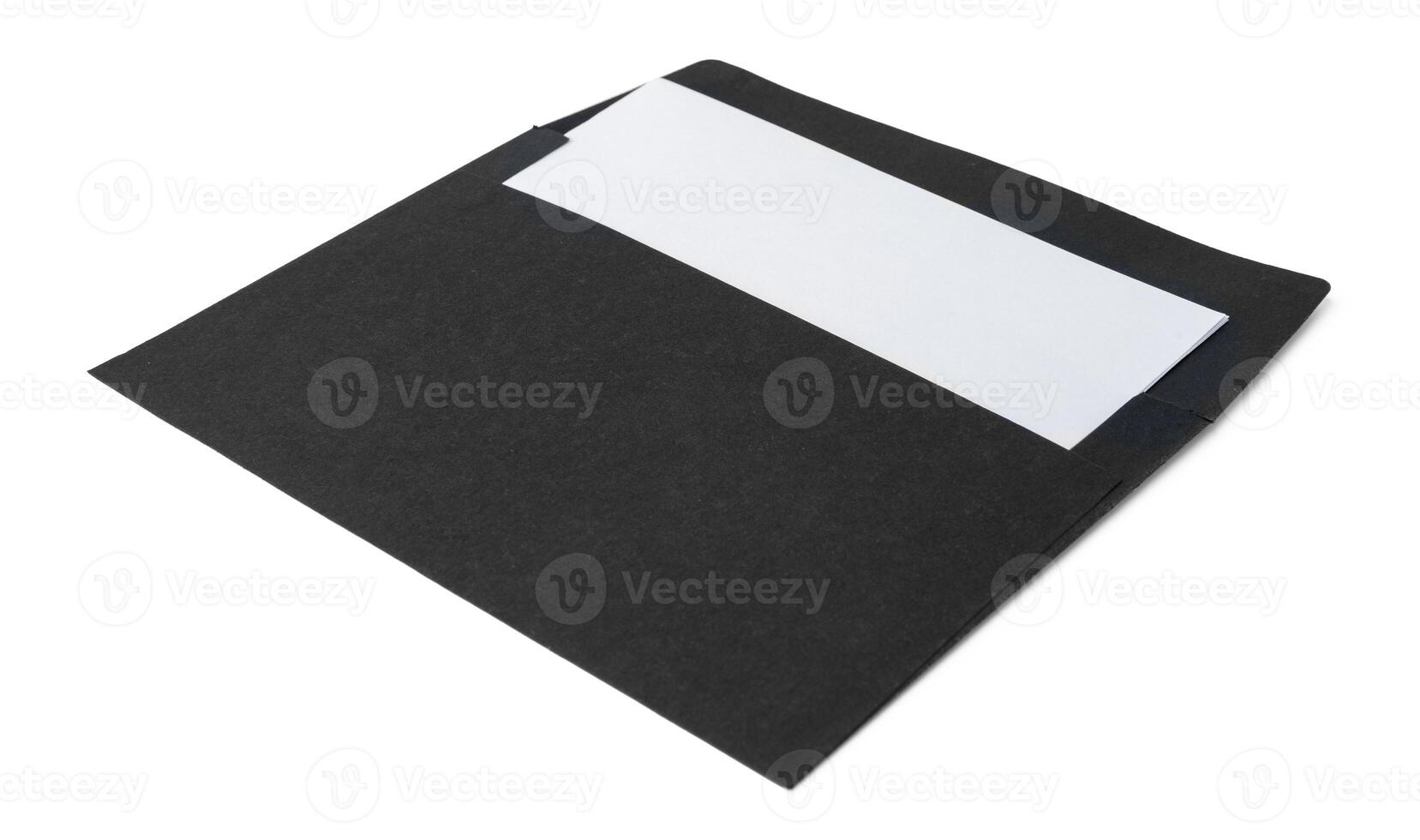 Black Envelope isolated on a white background photo