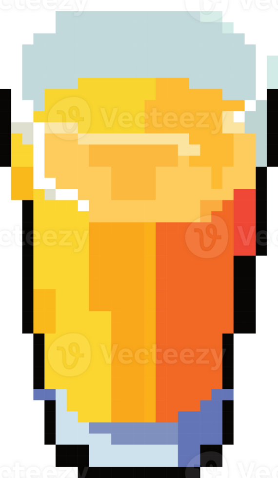 large glass of orange juice png