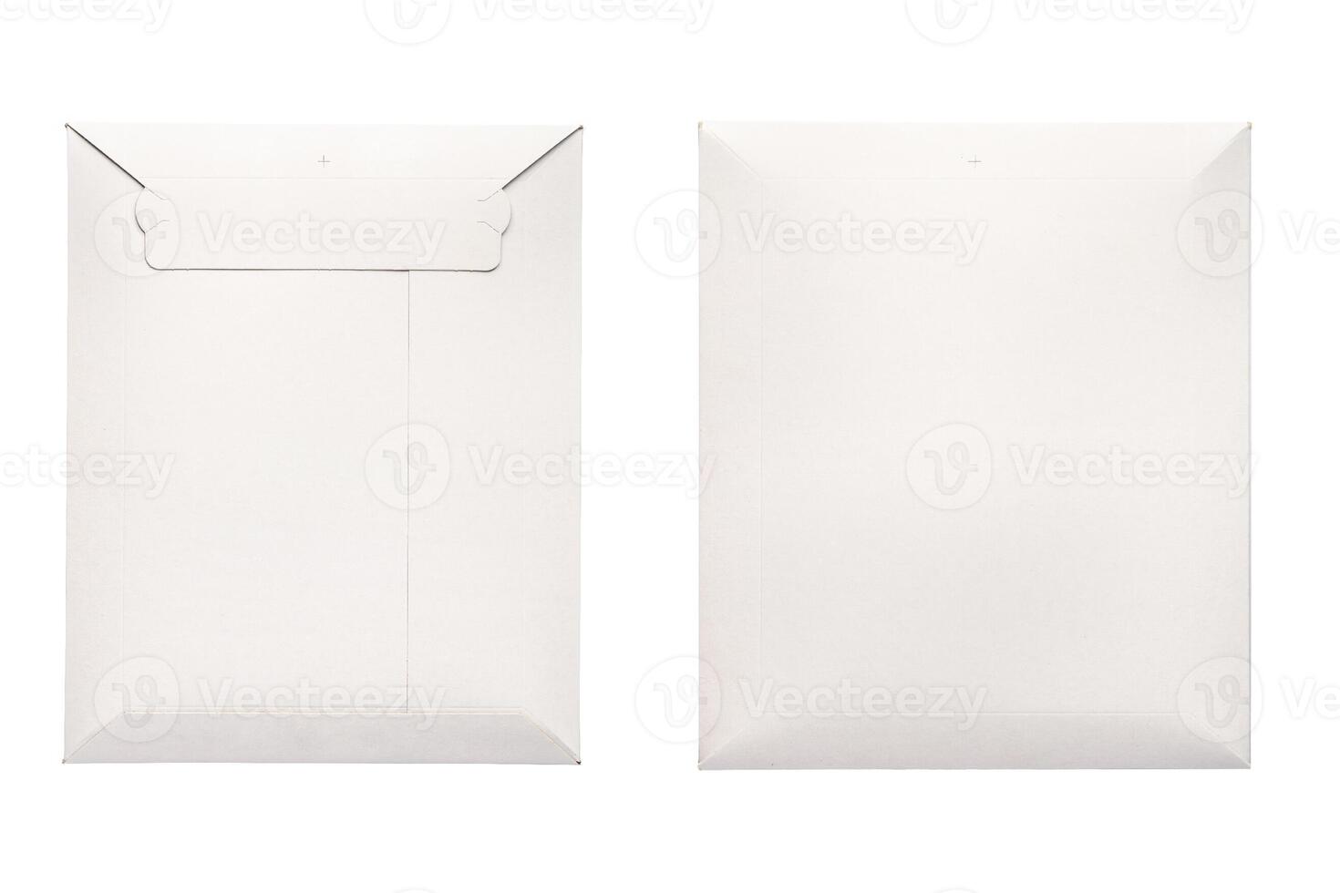 White envelope C4 isolated background. top view photo